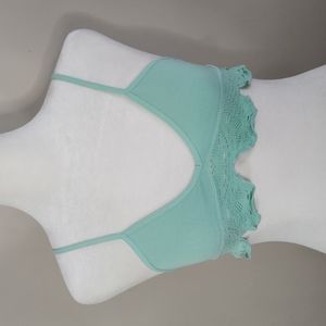 Nwot Free People Intimately Crochet Trim Triangle Bralette